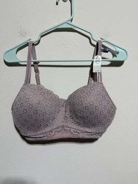 Aerie Wireless Lace Bra in Mauve Size 34D